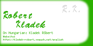 robert kladek business card